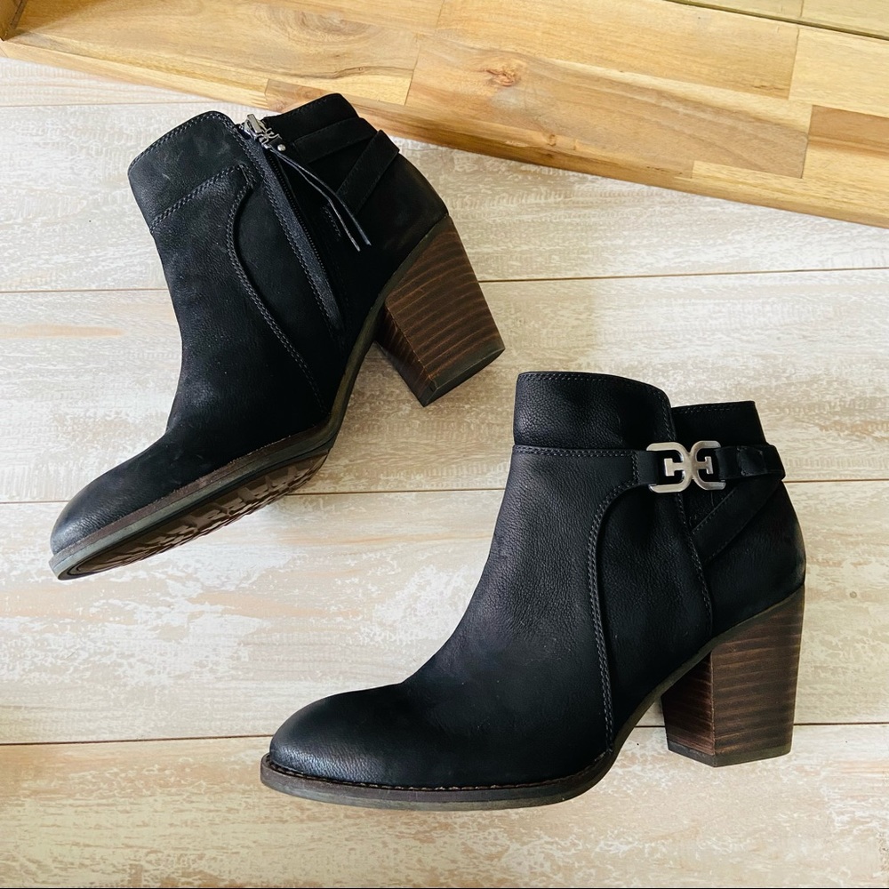 New Sam Edelman Morgon Nubuck Leather Ankle Bootie - Picture 2 of 10